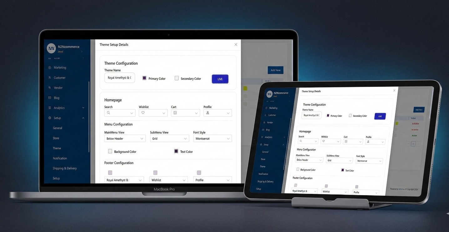 MyStore Dashboard Interface